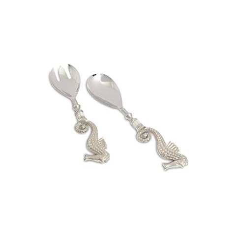 Julia Knight 6473000 by the Sea Salad Server, One Size, Silver Cover