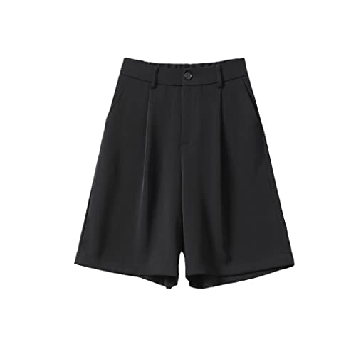 Short d'été pour femme avec poches boutonnées et coupe droite longueur genou