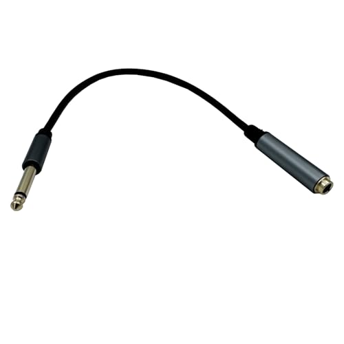 Cable TS 6.35 mm Seadream con transmisión sin ruido y conectores chapados pack de 2 de 1 pie 3