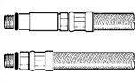 Flexible MonoBloc Tap Connectors Tails M12 x 1/2" BSP x 500mm MonoBlock