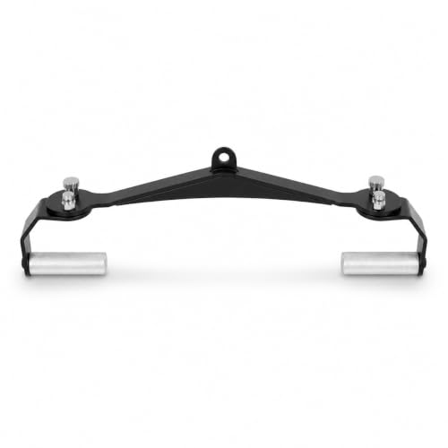 mucnfts LAT Pulldown Attachments, Thickened Ergonomic Back Tricep Training Handle, LAT Pull Down Bar for Press Down Exercises, Cable Attachments for Gym and Home (24in-Rotation)