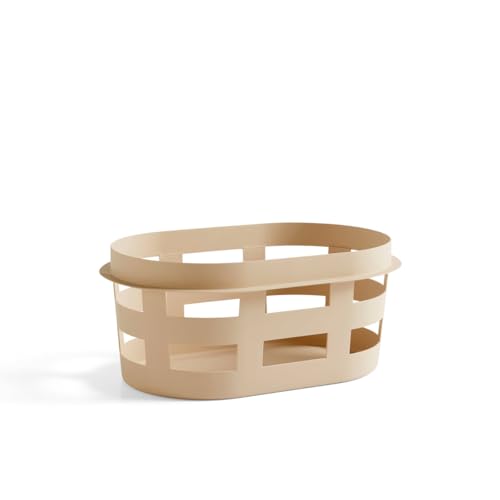 Hay Wäschekorb Basket aus 100% recyceltem Polypropylen hergestellt, in der Farbe: Nougat, Maße: 57,5 x 37,5 x 24 cm, AD854-A601-AB89