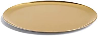 Innovation House Multi Function Stainless Steel Decorative Trays, Color & Shape, Suitable for Bathroom Hand Towels, Jewelry Trays, Essential Oil Tray, Candle Plate (28cm x 28cm, Gold)