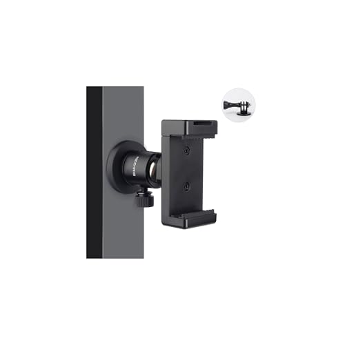 Mechrig Cell Phone Clamp Gym Magnetic Phone Holder All Metal Magnet Base