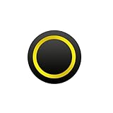 Schwarzer Metall-Druckknopfschalter 12/16/19/22 mm Start Stop On Off Momentary LED-Licht-Netzschalter 5 V 12 V 24 V Steckdosen(YELLOW LED,16MM_MOMENTARY_220V)