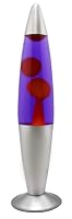 Trendi®16 Inches Tall/Aluminium Base/Soothing Motion Lamp for/Relaxation/Room Decoration/Cable 1.6m (Wax Pink/Liquid Purple)