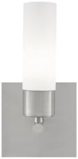 Tiella 800SCLARWS Largo Collection 1 Light ADA Wall Sconce, Satin Nickel Finish with Frost White Glass Shade