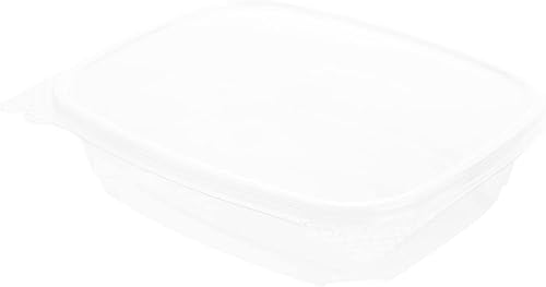 Miniatura 2 de Restaurantware Thermo Tek - Recipientes de comida para delicatessen de 24 onzas, 100 recipientes con tapa con bisagras antivaho  Rectangular