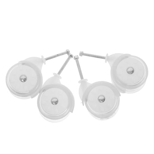 DECOMELODY 4pcs Plastic Walker Wheels Replacement Wheels for Stroller Beach Cart Furniture Desk Chair Kit for Walker