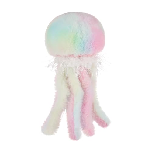 Apricot Lamb Quallen plüsch meerestiere Plüschtiere für Kinder, weiche niedliche Kuscheltier für Baby Mädchen und Jungen, Flauschige Quallen Mehrfarbig 26 cm