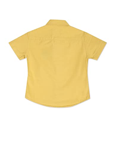 Image of U.S. Polo ASSN. Kids Half Sleeve Shirt for Boys - 100% Cotton, Spread Collar, Casual Shirt for Boys, Smart Everyday Wear