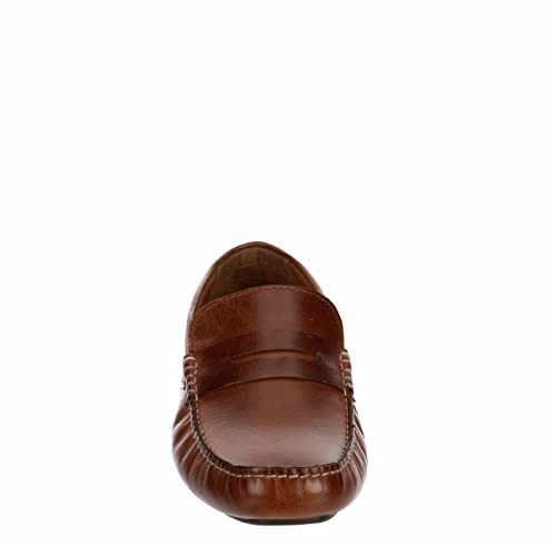 Image of Franco Fortini Daven Penny - Men's Slip-On Moc Toe Dress Leather Penny Loafer
