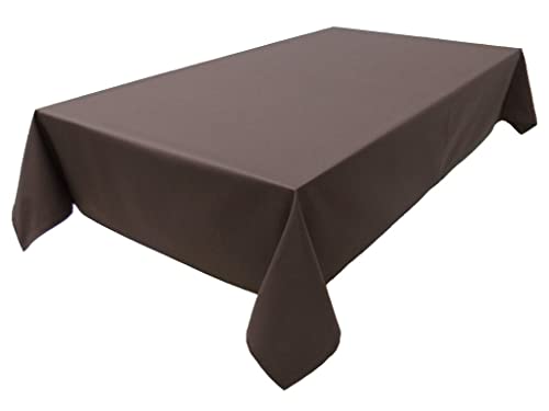 Nappe - 100 % Coton - Collection Concept - Couleur et Taille au Choix - 120 x 200 cm - Chocolat