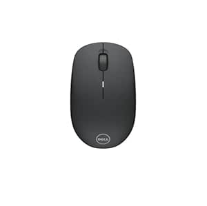 Dell WM126 Wireless Mouse, 1000DPI, 2.4 Ghz with USB Nano Receiver, Optical Tracking, 12-Months Battery Life, Plug and Play, Ambidextrous, Connect Up To 6 Compatible Devices With One Receiver - Black