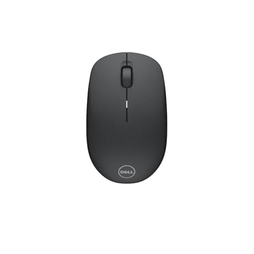 Dell WM126 Wireless Mouse, Optical, 1000 DPI, 3 Buttons,12 months runtime, AA battery, USB receiver, USB Type-A, RF Interface, scrolling wheel, Plug a