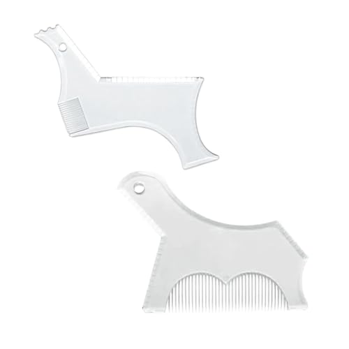 YAZWUR 2 Piezas Plantilla para Dar Forma a la Barba...