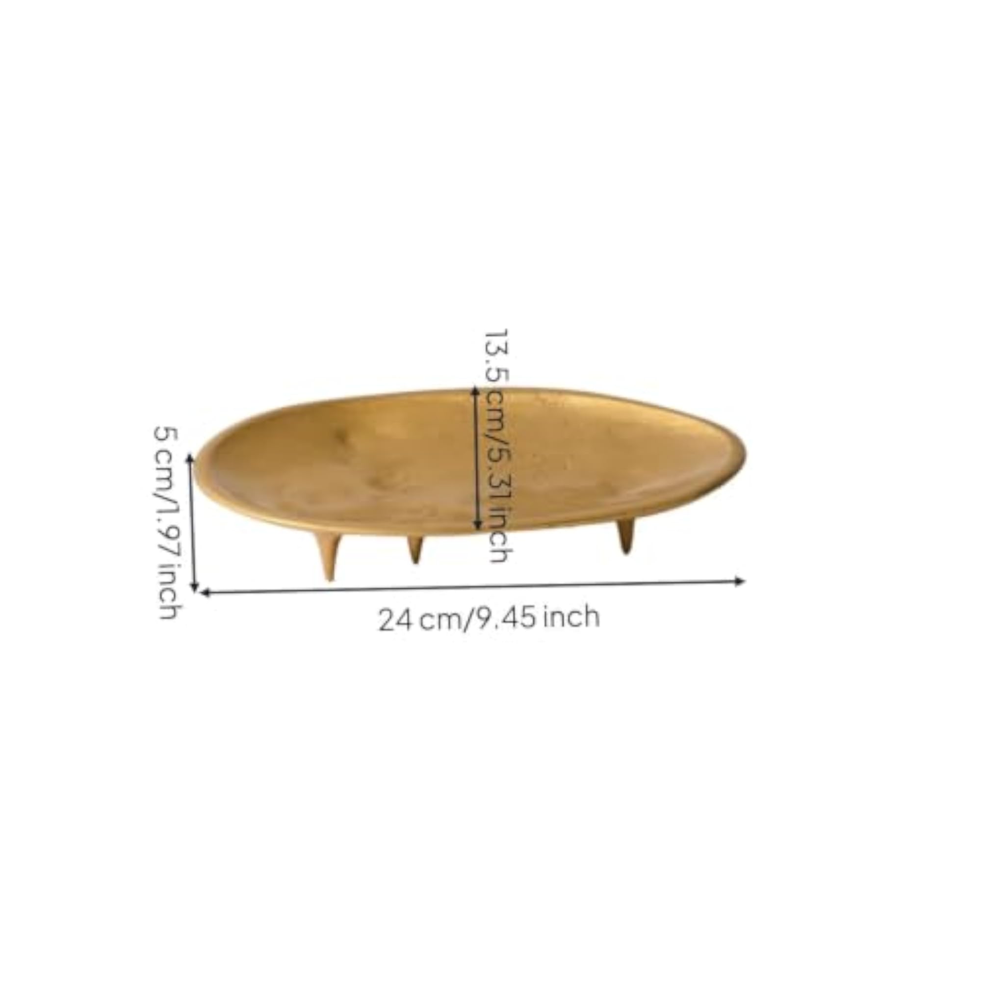 Resin Decorative Fruit Plate with Feet for Coffee Table