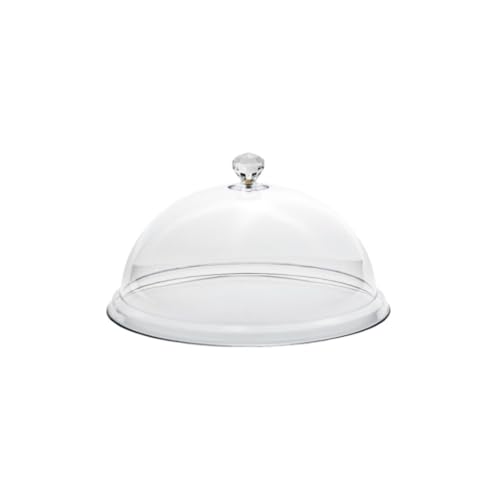 Coperchio a Cupola con Pomello a Forma di Diamante 30 cm di Diametro, Altezza 17,5cm