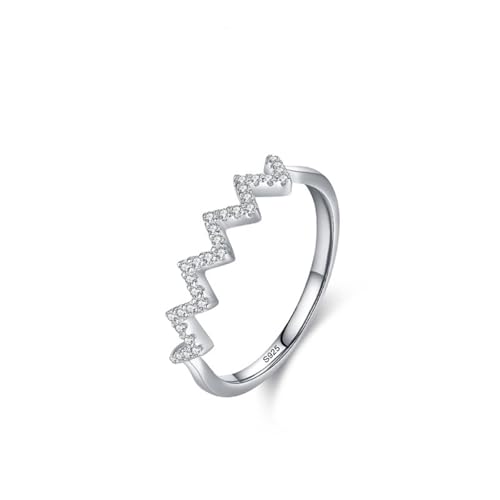 Bague argent 925 femme avec zircone cubique ronde éclatante pour alliance élégante