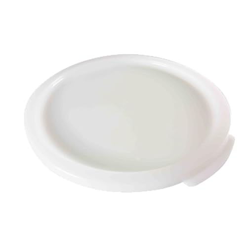 FSE PLRFC0608PP Food Storage Container Cover, fits 6 & 8 Quart, Round, Stain Resistant, -40° to 160° F Temperature Range, BPA Free, Polypropylene, White, NSF