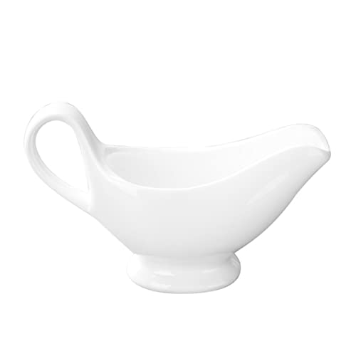 CHILDWEET Gravy Supply Ceramic Sauce Boat Mini Gravy Sauce Boat for Hotels Restaurants