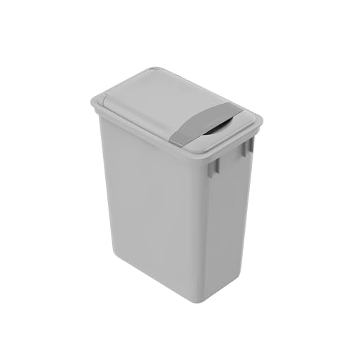 Dowell 35Qt Gray Square Trash Can