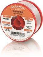 STANNOL SOLDER WIRE HS10 2,5% 1,0 SN60PB40 250G