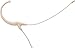 Audio-Technica BP892CW MicroSet Subminiature Omnidirectional Condenser Headworn Microphone - Black