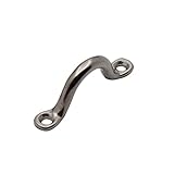 Montesy Paquete de 4 correas de acero inoxidable para kayak, canoa, almohadilla de ojo, placa de amarre para barco Bimini