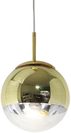 Chandelier lustre suspension industriel en verre de 30cm pour couloir