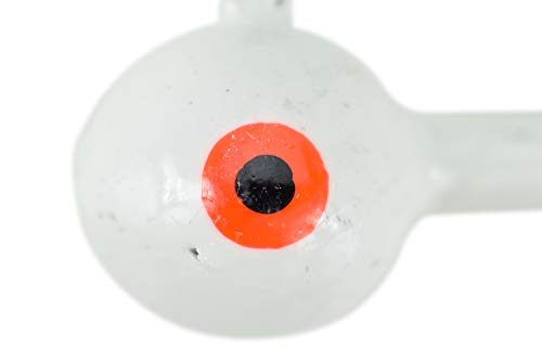 Image of 1 /4-1oz White Ball Jig Heads - 10 Pack - 5 Sizes to Choose from