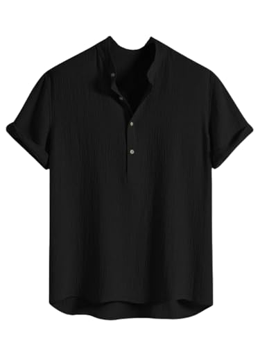 Image of Leriya Fashion Tshirt for Man | T Shirt for Mans | Mens TShirt's | Collarless T- Shirt for Mens | Half Sleeve Tshirt for Men (Available in Plus Sizes) Polycotton, Regular Fit