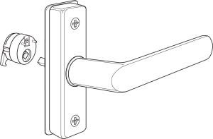 Adams Rite 4568 Eurostyle Deadlatch Handle - Door Lock Replacement