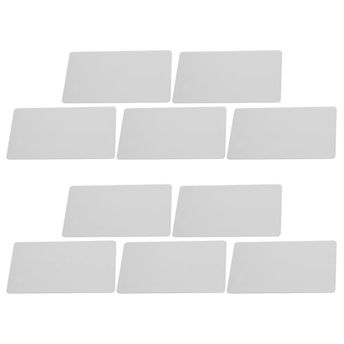 Tarjetas de visita de acero inoxidable compactas para etiquetas de oficina y proyectos DIY