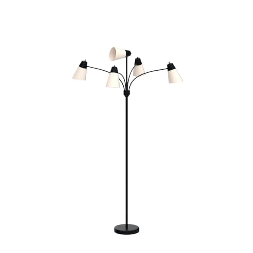 FOLKSMATE LED Floor Lamp, Medusa Multi Head Modern Tall, Rustic Adjustable Gooseneck Reading Standing Light for Living/Kids Room, Bedroom, Black - Image 5