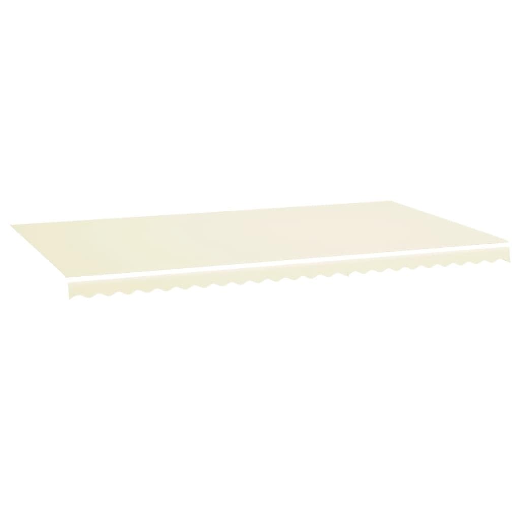Leasha Toile de Rechange Store Banne avec Lambrequin, Toile Tissu de Remplacement pour Auvent 580x345 cm Crème
