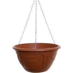 Garden Hanging Basket WhiteFurze Venetian Hanging Basket 32cm Terracotta