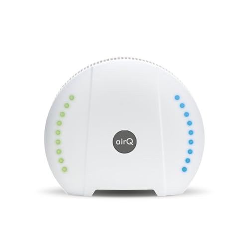 air-Q pro Luftmessgerät, Luftanalysator, Luftmesser mit 13 Sensoren präzise Messung von Feinstaub, CO2, VOC, Luftfeuchtigkeit, Temp. u.v.m. Smart Home mit App, Gesundheits- und Leistungsindex