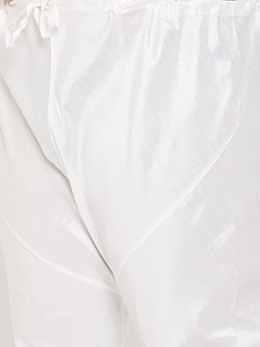 Image of VASTRAMAY Men's Silk Blend Solid Regular Kurta Pyjama Set
