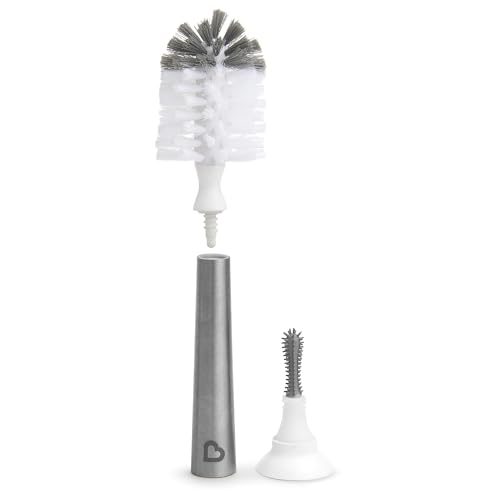 Image of Munchkin Shine Stainless Steel Bottle Brush and Refill Brush Head