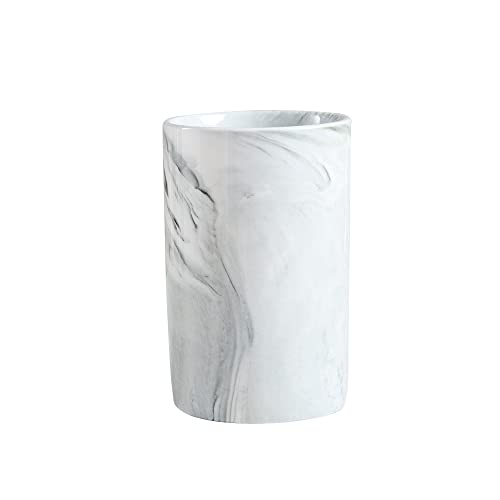 RabyLeo Marble ceramic mug, creative toothbrush holder, simple drinking cup. (Grey)