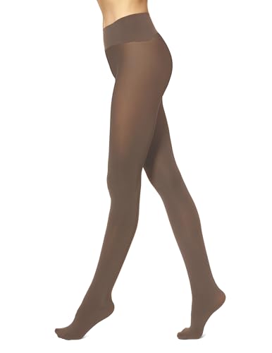 Image of no nonsense Women's Yoga Waistband Blackout Tights 2 Pair Pack