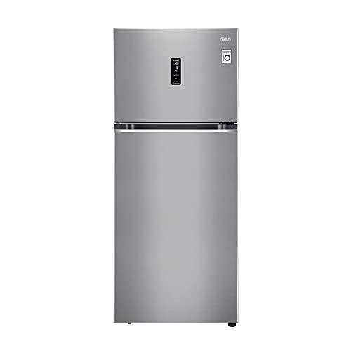 LG 408 L 3 Star Frost-Free Smart Inverter Wi-Fi Double Door Refrigerator (GL-T412VPZX, Shiny Steel, Convertible & Door Cooling+)