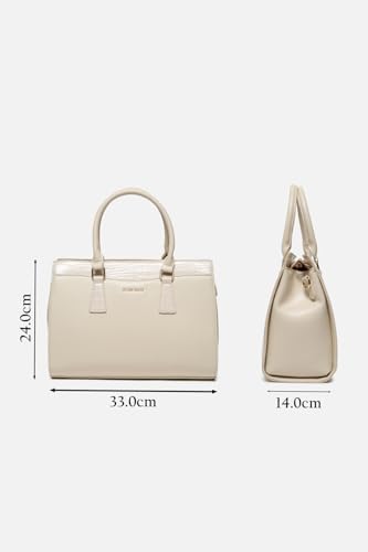 Image of Allen Solly Women's Large Tote Shoulder Bag | Vegan Leather | Organized Interior | Magnetic Flap | Brunch & Shopping