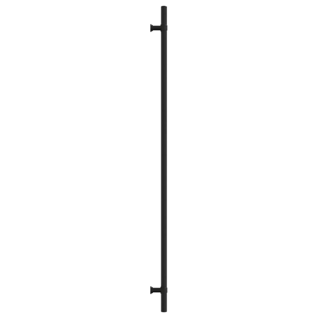 Uchwyty meblowe, czarne, 10 sztuk, stal nierdzewna, z rozstawem otworów 480 mm, uchwyt do szuflady, drzwi, do kuchni, łazienki, salonu, korytarza, garderoby, kredensu