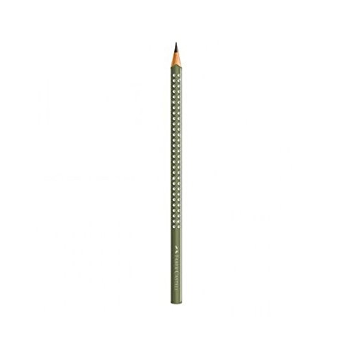 Crayon Grip Sparkle Faber-Castell graphite ergonomique vert brillant