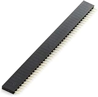Generic Black Pin Header, 40 Pins, 100mm Spacing, Through-Hole Mounting, Electronics Enthusiasts, Professionals, Electronic Component, Connector