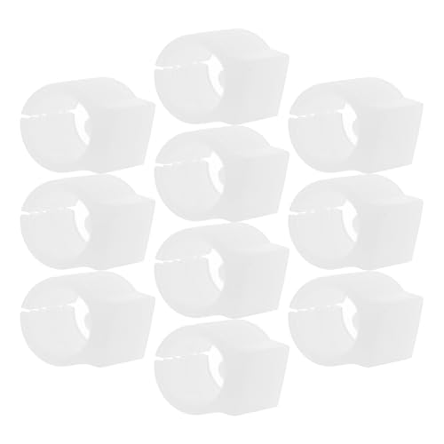 Outanaya 10pcs 16mm U Shaped Chair Leg Tips Caps Plastic Tubing Protectors for Furniture Feet and Floors Non-Slip Chair Glides for Sled Base Bar Stool Floor Protectors