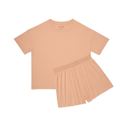 Image of Hanes Women's Pajamas Set, Comfywear Pajamas for Women Set, Originals SupertSoft Loungewear, T-Shirt & Sleep Shorts