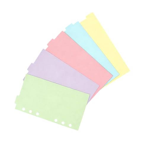 Separadores de páginas coloridos para carpetas, secciones de etiquetas y resistente para organización escolar Separadores de pestañas de